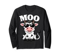 Moo Cow - Funny Farmer Cow For Men Women Kids Boys and Girls Manga Larga