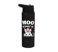 Moo Cow - Funny Farmer Cow For Men Women Kids Boys And Girls Stainless Steel Insulated Water Bottle
