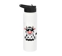 Moo Cow - Funny Farmer Cow For Men Women Kids Boys And Girls Stainless Steel Insulated Water Bottle