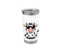 Moo Cow - Funny Farmer Cow For Men Women Kids Boys And Girls Vaso térmico de acero inoxidable de doble pared