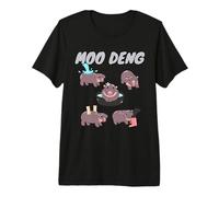 Moo-Deng Baby Pygmy Hippo Cute Zoo For Family tee Camiseta Premium
