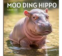 Moo Ding Hippo 2026 Calendar: Funny Hippos and Hilarious Animal Moments