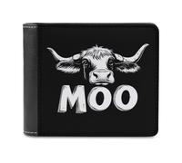 Moo, I Am A Cow - Cartera plegable con múltiples ranuras para tarjetas para hombres y mujeres