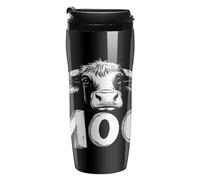Moo, I Am A Cow - Taza de café reutilizable con aislamiento térmico para viaje, botella de agua con tapa, 350 ml