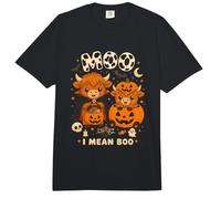 Moo I Mean Boo Highland Cow Halloween Cute Cow Comfort Colors Adult Heavyweight T-Shirt