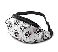 Moo - Riñonera de vaca con correa ajustable para hombre y mujer, deportes al aire libre, correr, gimnasio, viajes, Vaca Moo, Talla única, moda