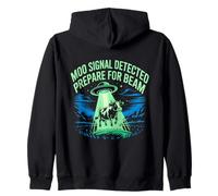 Moo Signal Detected Prepare For Beam Alien Cow Sudadera con Capucha