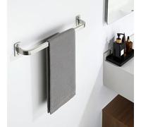 Mooche Toallero cepillado montado en la pared, soporte para toallas de mano de 40 cm, barra de toalla individual de acero inoxidable SUS304 para baño y cocina
