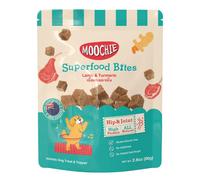 MOOCHIE Superfood Bites - Premios para perros de cordero y cúrcuma para cadera y articulaciones (40 g)