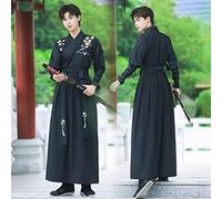 MOOCO MORNING Disfraz antiguo chino de Hanfu para hombre, antigüedad, erudito, cosplay, traje chino para hombre, ropa oriental
