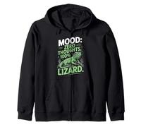 Mood Zero Thoughts 100 Lizard Funny Iguana Sudadera con Capucha