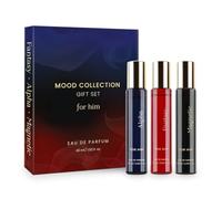 MoodCollection Gift Set for Him | Eau De Parfum Pack of 3 x 15ml | Long Lasting Fragrance Set for Men | Travel Friendly Perfume Collection