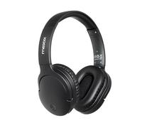 Moodix Auriculares supraaurales Bluetooth, Auriculares inalámbricos compatibles con iOS y Android, Ligeros con Graves Profundos, Color Negro