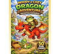 MOODY & COZY: DRAGON ADVENTURE Bold and Easy Coloring Book