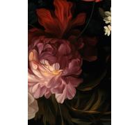 Moody Floral Notebook - Romantic Lined Journal for Writing and Notes: Deep red and blush blooms with dark greenery - 201 lined pages, 6x9 book