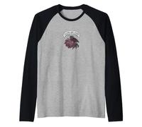 Moody Moth Bloom & Doom Gótico Elegancia Estilo Vintage Camiseta Manga Raglan