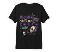Moody Sad Songs Café Estética Amante De La Música Vibe Camiseta Premium
