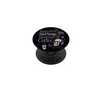 Moody Sad Songs Café Estética Amante De La Música Vibe PopSockets PopGrip Adhesivo