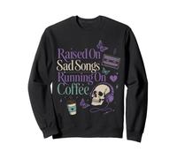 Moody Sad Songs Café Estética Amante De La Música Vibe Sudadera