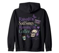 Moody Sad Songs Café Estética Amante De La Música Vibe Sudadera con Capucha