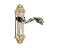 MOOEDJKL Cerradura de Puerta for Dormitorio Interior, Estilo Chino, manija de Puerta Simple, Cerradura de un Solo Cerrojo