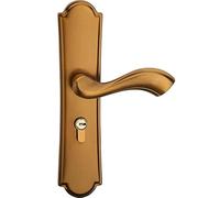 MOOEDJKL Cerradura de Puerta Interior Europea, Cerradura de Puerta de Dormitorio Americana, manija de Puerta nórdica Sencilla de Bronce, Cerradura silenciosa for el hogar