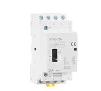 MOOEDJKL Contactor Modular de CA for Uso doméstico, 4P, 25 A, 4 NA o 2 NA, 220 V/230 V, 50/60 Hz, for riel DIN, 1 Unidad(4P 25A 2NO2NC 220V)