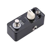 Mooer Black Secret Micro Mini Distortion Pedal de Efecto de Guitarra Eléctrica True Bypass Vintage Turbo para Guitarristas Eléctricos Aleación de Aluminio Negro