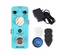 MOOER Ensemble King - Pedal analógico de coro para guitarra, fuente de alimentación de 9 V 300 mA, toppers de interruptor de pie, púas