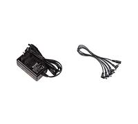 Mooer Pdnw-9V-2A-Eu Fuente De Alimentación Pedal De Efectos + Pdc-5A Multi-Cable De Alimentación para Pedal De Efectos 5 Conectores