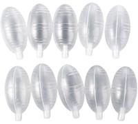 Mooff 10 piezas de plástico transparente para muñecas, chirridos y chirridos de repuesto para perros, gatos, loros, pájaros, conejos, accesorios de bricolaje, suministros para mascotas