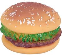 Mooff Juguetes para perros resistentes a las mordeduras, juguetes masticables con forma de hamburguesa para limpieza de dientes, suministros para perros, entrenamiento, suministros para mascotas