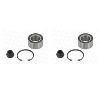 MOOG 2x Eje de Rueda Juego Cojinetes Delant. para Ford Ka Fiesta IV RB Ja Jb Gfj