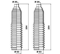 MOOG Fuelle dirección para AUDI: S4, A4, RS4 (Ref: K150142)