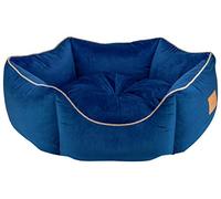 MOOI Cama para Perros Crown de Suave Tejido de Terciopelo, Relleno de 100% poliéster Agradable al Tacto, Lavable a máquina a 30 °C, Disponible en 3 tamaños