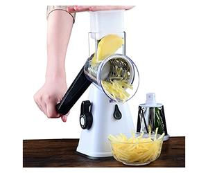 MOOILKO Cortador de Vegetales Zanahoria grárese redondeador Queso Papa Procesador Alimentos for Chopper Roderos Cocina Gadgets Cocinar sin Esfuerzo