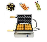 MOOILKO Maché de pastelería Pastel Pollo Comercial Haffle Maker Waffle Machine Horno Hierro Hot Dog Salchic Cocinar sin Esfuerzo