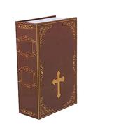 MOOILKO Tablescape Decor Safe Secret Book Souvenir 18X11.5cm Rojo Acero Inoxidable Acceso rápido(Rot)