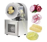 MOOILKO Trituradora de Papa eléctrica multifunción Máquina Corte Vegetales automático Multifuncional Cortero Jengibre Comercial Zanahoria Cocinar sin Esfuerzo(3mm)