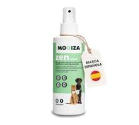 MOOIZA Calmante Perros y Gatos Spray Natural con Aroma de Lavanda - Ansiedad Antiestrés para Perro con Melisa Pasiflora Aloe Vera - Tranquilizante + Relajante Perros Gatos con Aromaterapia 125 ml