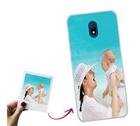 Mookase Funda para XIAOMI REDMI 8A Personalizada para TU MÓVIL con Imagen O Texto, Carcasa Personalizable, Gel Flexible, Borde Trasparente, Regalo Original