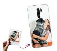 Mookase Funda para XIAOMI REDMI 9 Personalizada para TU MÓVIL con Imagen O Texto, Carcasa Personalizable, Gel Flexible, Borde Trasparente, Regalo Original