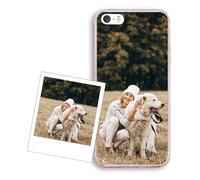 Mookase Funda Personalizada iPhone SE 2020 - Carcasa Gel TPU con Foto y Texto - Compatible Carga Inalámbrica - Protector Antigolpes Antideslizante - Impresión Regalo Original