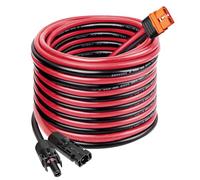 MOOKEERF Cable solar a XT60i 10AWG - Panel solar de 25 pies a conector adaptador XT60i XT60i-F Cable de extensión para estación de energía portátil generador solar