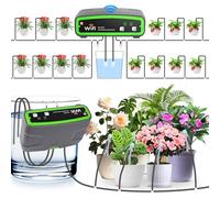 MOOKLIN ROAM Kit de Riego Automático WiFi con Bomba Doble, Sistema de Riego por Goteo, Modo de riego Automático/Manual/Retardado Mediante Aplicación para Jardín/Plantas de Balcón/Plantas en Interior
