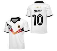 Moollyfox Camiseta de fútbol de Alemania personalizada con nombre y número, transpirable, 2026, personalizada, para hombre, mujer, niños, fanáticos del fútbol, camiseta para deportes, entrenamiento