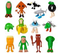 Moollyfox Figuras Italian Brainrot - Set de Figuras Decorativas 3D con Tung Tung Tung Sahur, Bombardino Cocodrilo y Tralalero Tralala - Adorno Divertido para Niños, Adultos y Entusiastas