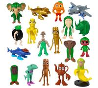 Moollyfox Figuras Italian Brainrot - Set de Figuras Decorativas 3D con Tung Tung Tung Sahur, Bombardino Cocodrilo y Tralalero Tralala - Adorno Divertido para Niños, Adultos y Entusiastas