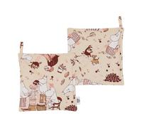 Moomin Arabia Agarraderas Mumin Alegría en casa. pack de 2 22x22 cm