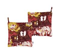 Moomin Arabia Festive Moments agarradores de cocina Mumin 2 piezas 22x22 cm